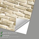 Papel de Parede Tijolinho 3D Bege