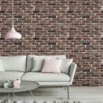 Papel de Parede Tijolinho 3D Caramelo Escuro - Imagem 3