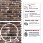 Papel de Parede Tijolinho 3D Caramelo Escuro - Imagem 5