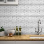 Papel de Parede Tijolinho Creme e Marfim - Imagem 2