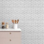 Papel de Parede Tijolinho Creme e Marfim - Imagem 3