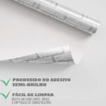 Papel de Parede Tijolinho Creme e Marfim - Imagem 4