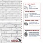 Papel de Parede Tijolinho Creme e Marfim - Imagem 5