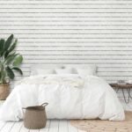 Papel de Parede Pedra de Tijolinho Bege Claro - Imagem 2