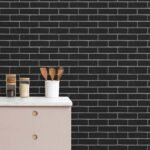 Papel de Parede Tijolinho Grafite - Imagem 2