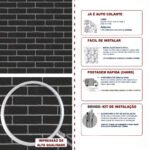 Papel de Parede Tijolinho Grafite - Imagem 5