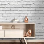 Papel de Parede Tijolinho Branco