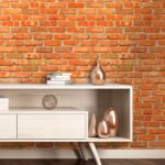 Papel de Parede Tijolinho Marrom