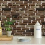 Papel de Parede Tijolinho Caramelo