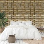 Papel de Parede Tijolinho Dourado - Imagem 3