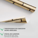 Papel de Parede Tijolinho Dourado - Imagem 4