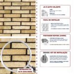 Papel de Parede Tijolinho Dourado - Imagem 5