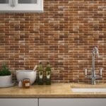 Papel de Parede Tijolinho Castanho - Imagem 2