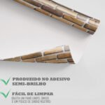 Papel de Parede Tijolinho Terracota - Imagem 4