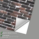 Papel de Parede Tijolos de Carvão - Imagem 3