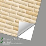 Papel de Parede Tijolinho Areia Claro