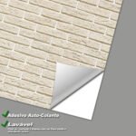 Papel de Parede Tijolinhos Creme - Imagem 3