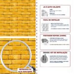 Papel de Parede Tijolinhos Amarelos Vintage - Imagem 5