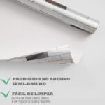 Papel de Parede Tijolinhos brancos e escuros - Imagem 4