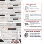 Papel de Parede Tijolinhos brancos e escuros - Imagem 5