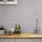 Papel de Parede Tijolinhos Cinza Liso