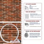 Papel de Parede Tijolinho Marrom Retro - Imagem 5