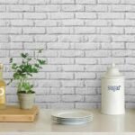 Papel de Parede Tijolinho Branco 3D Rústico - Imagem 3