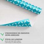 Papel de Parede Flor Azul Minimal - Imagem 4