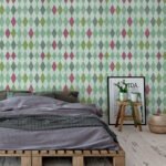 Papel de Parede Losangos Retro - Imagem 3