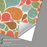 Papel de Parede Padrão Fluidos Retro - Imagem 3