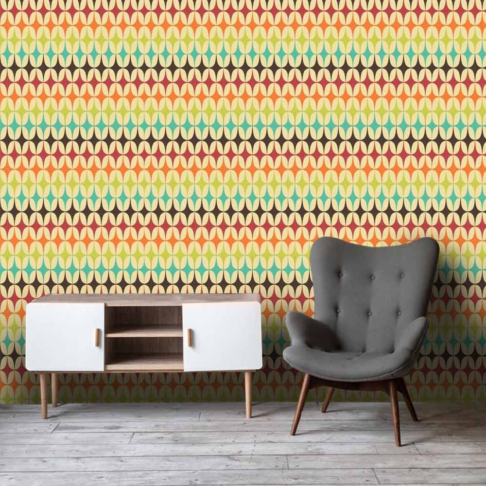 papel-de-parede-vintage-0013-2 Papel de Parede Ritmo Retro - Imagem 1