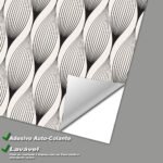 Papel de Parede Ritmo Preto e Branco - Imagem 3