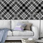 Papel de Parede Xadrez Monocromático - Imagem 2