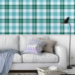 Papel de Parede Xadrez Pastel Verde