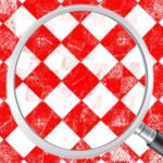 Papel de Parede Xadrez Retro Vermelho - Imagem 2