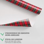 Papel de Parede Xadrez Vermelho e Preto - Imagem 4
