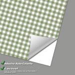 Papel de Parede Xadrez Clássico em Verde e Branco - Imagem 4