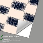 Papel de Parede Xadrez Abstrato em Tons de Azul - Imagem 3