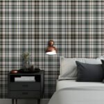 Papel de Parede Xadrez Verde e Marrom - Imagem 2