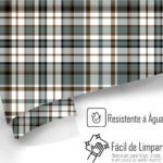 Papel de Parede Xadrez Verde e Marrom - Imagem 5