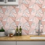 Papel de Parede Zara Rose Com Marmore