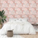 Papel de Parede Zara Rose Com Marmore - Imagem 3