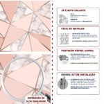 Papel de Parede Zara Rose Com Marmore - Imagem 5