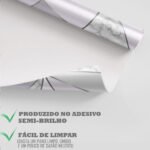 Papel de Parede Zara Grey Silver Com Marmore - Imagem 4