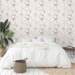 Papel de Parede Zara White Bronze