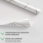 Papel de Parede Zara White Bronze - Imagem 4