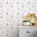 Papel de Parede Zara White Silver