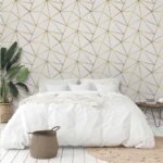 Papel de Parede Zara White Gold